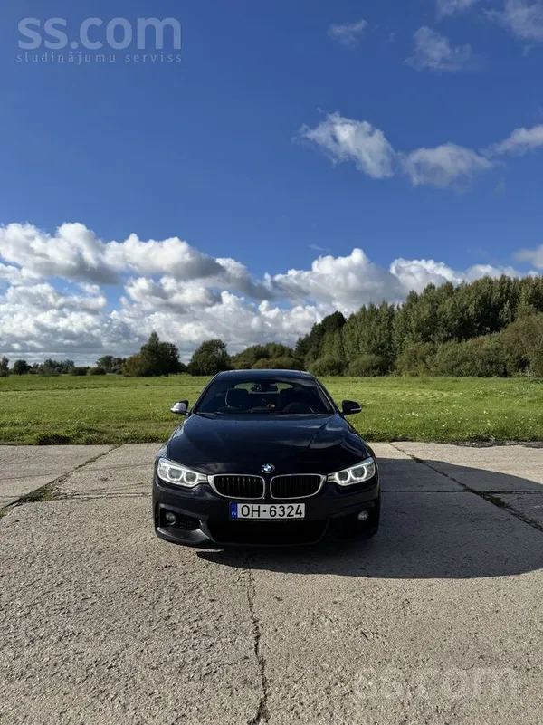 BMW 430 2015, 3.0D dīzelis, Manuāls, Sedans, Zils — Latvijā