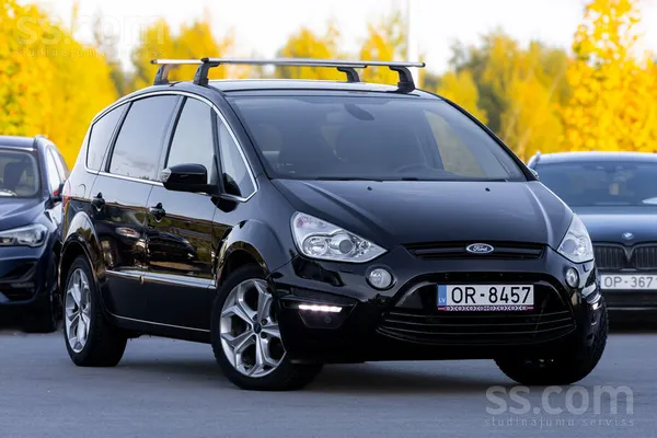 Ford S-Max 2014, 2.0D dīzelis, Automāts, Furgons, Melns — Latvijā