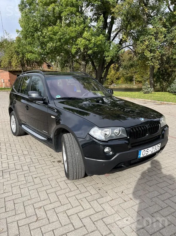 BMW X3 2010, 2.0D dīzelis, Manuāls, SUV/Apvidus, Melns — Latvijā