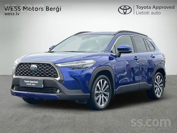 Toyota Corolla Cross 2023, 2.0H hibrīds, Automāts, SUV/Apvidus, Zils — Latvijā