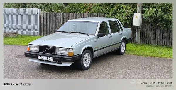 Volvo 740 1986, 2.3 benzīns, Manuāls, Sedans, Sudrabs — Latvijā