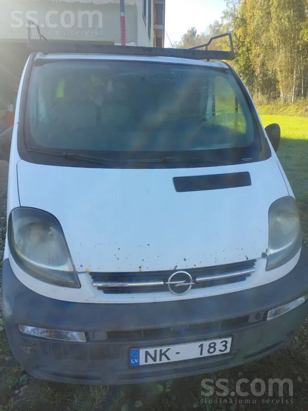 Opel Vivaro 2006, 1.9D dīzelis, Manuāls, Balts — Latvijā