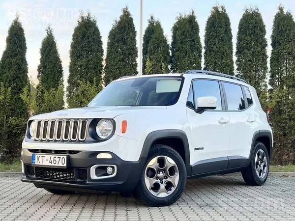 Jeep Renegade 2017, 1.6D dīzelis, Automāts, SUV/Apvidus, Balts — Latvijā