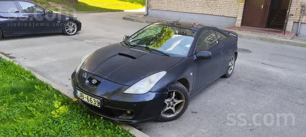 Toyota Celica 2001, 1.8 benzīns, Manuāls, Kupeja, Melns — Latvijā
