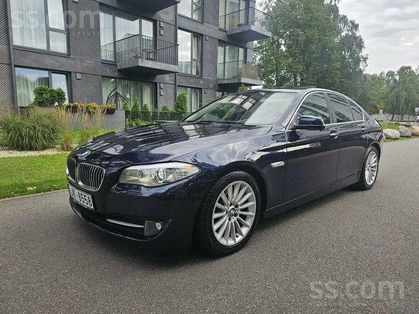 BMW 525 2011, 3.0D dīzelis, Automāts, Sedans, Zils — Latvijā