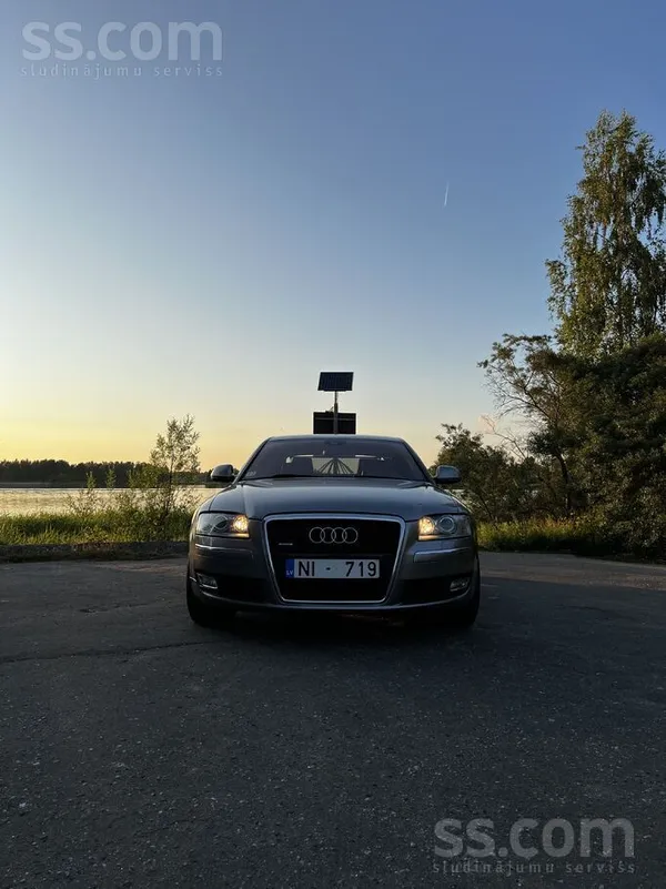 Audi A8 2008, 3.0D dīzelis, Automāts, Sedans, Pelēks — Latvijā