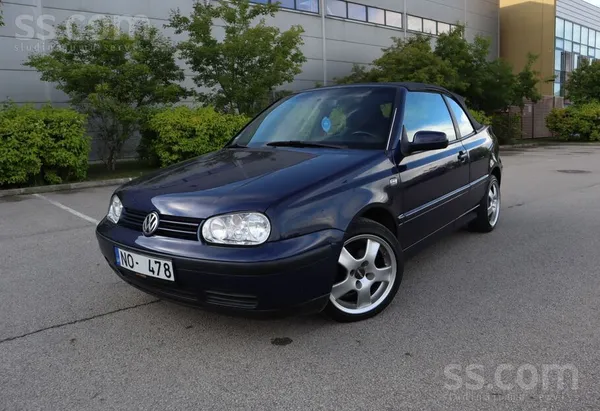 Volkswagen VW Golf Cabriolet 1.6 benzīns 74kw 1999 gads. TA 1