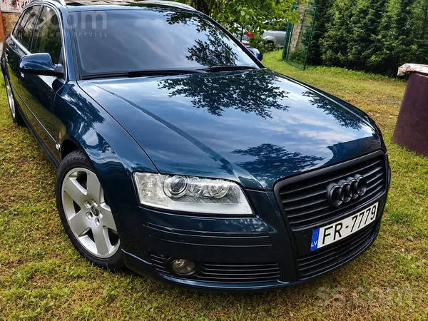 Audi A8 2005, 4.2 benzīns, Automāts, Sedans, Zils — Latvijā