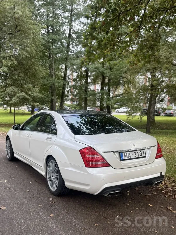 Mercedes S320 2008, 3.0D dīzelis, Automāts, Sedans, Balts — Latvijā