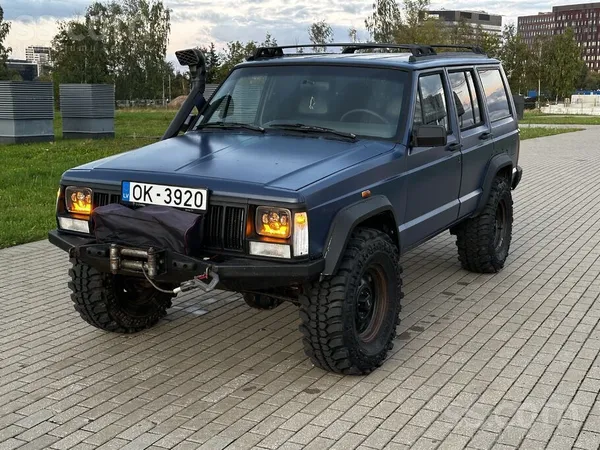 Jeep Cherokee 1996, 2.5D dīzelis, Manuāls, SUV/Apvidus, Zils — Latvijā