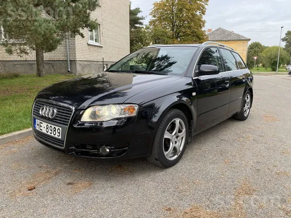 Audi A4 2005, 2.0D dīzelis, Automāts, Universāls, Melns — Latvijā