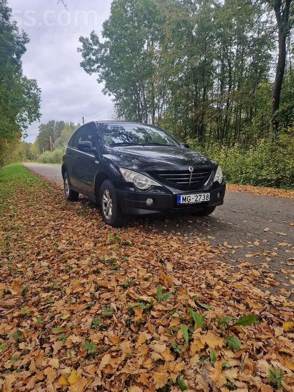 SsangYong Actyon 2007, 2.0D dīzelis, Manuāls, SUV/Apvidus, Melns — Latvijā
