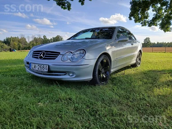 Mercedes CLK270 2005, 2.7D dīzelis, Automāts, Kupeja, Sudrabs — Latvijā